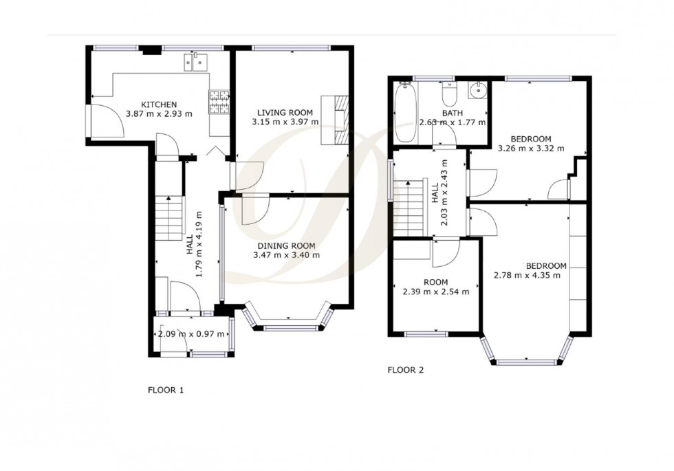 Floorplan for Derby Drive, Rainford, St. Helens, WA11 8