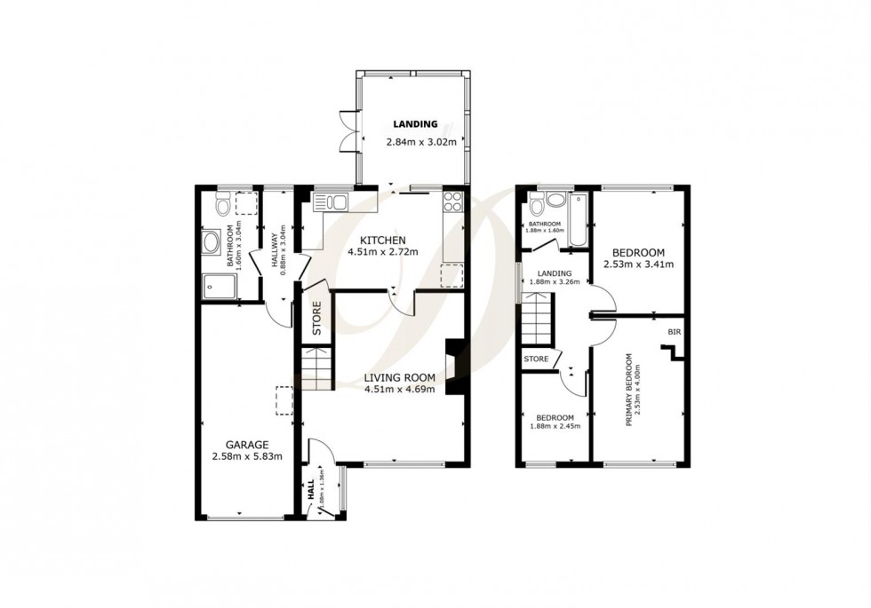 Floorplan for Standish Drive, Rainford, St. Helens, WA11 8