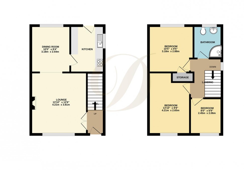 Floorplan for Four Acre Lane, Clock Face, St. Helens, WA9 4JX