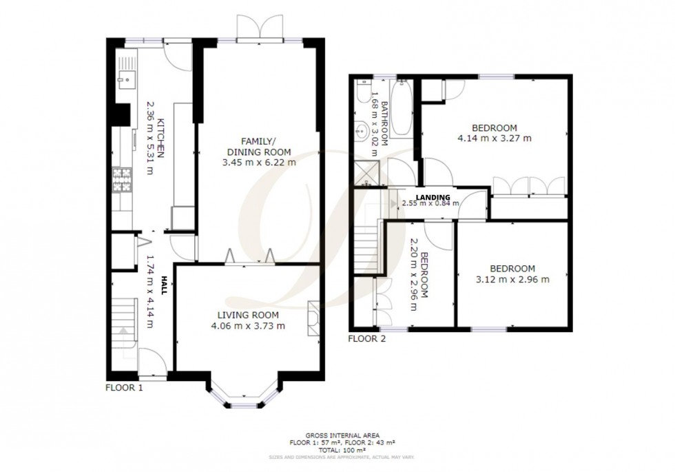Floorplan for King Edward Road, Dentons Green, St. Helens, WA10 6