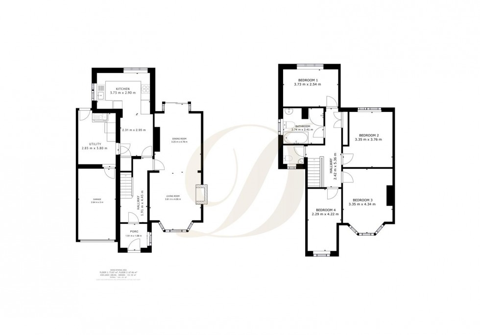 Floorplan for Ansdell Drive, Eccleston, St. Helens, WA10 5