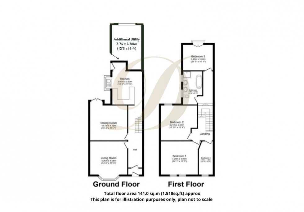 Floorplan for Prescot Road, Grange Park, St Helens, WA10 3