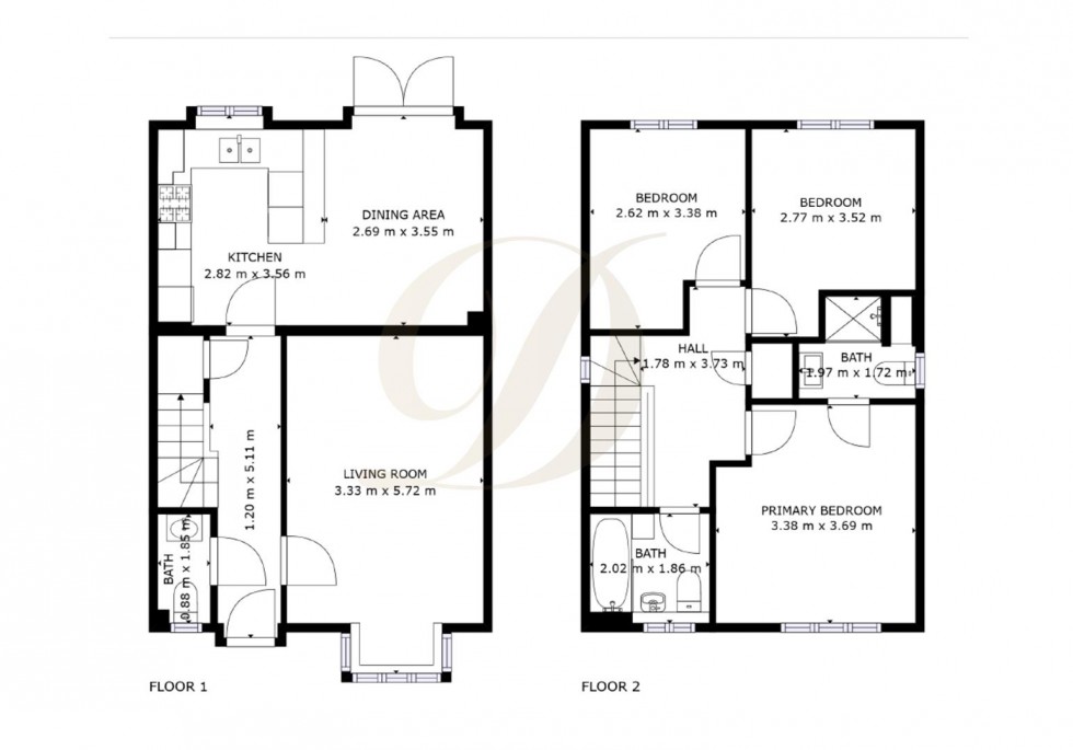 Floorplan for Bailey Way, St. Helens, WA10 2