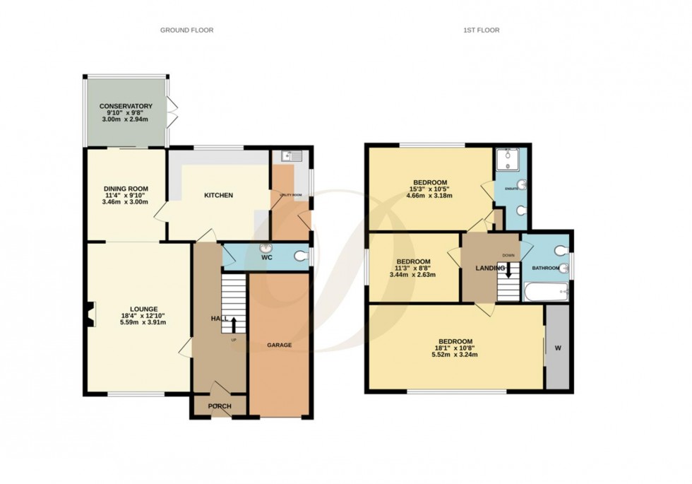 Floorplan for Villiers Crescent, Eccleston, WA10 5
