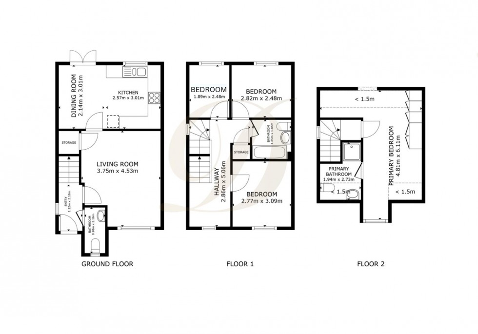 Floorplan for The Spires, Eccleston, St. Helens, WA10 5