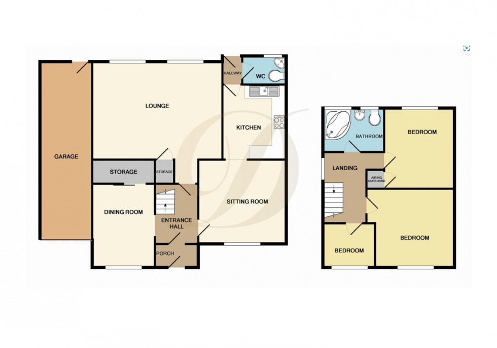 Floorplan for Highfield Drive, Crank, St Helens, WA11 7SE