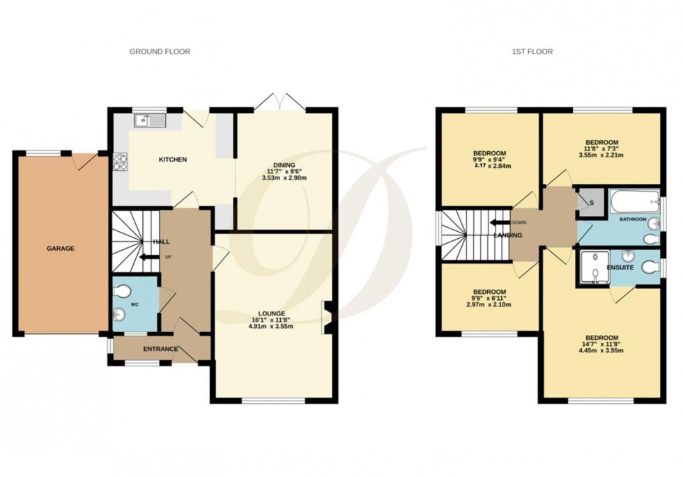 Floorplan for Long Meadow, Eccleston, St Helens, WA10 4LS