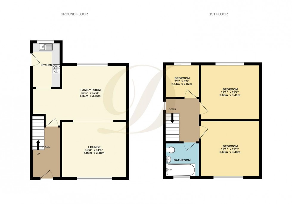 Floorplan for Cobden Road, Southport
