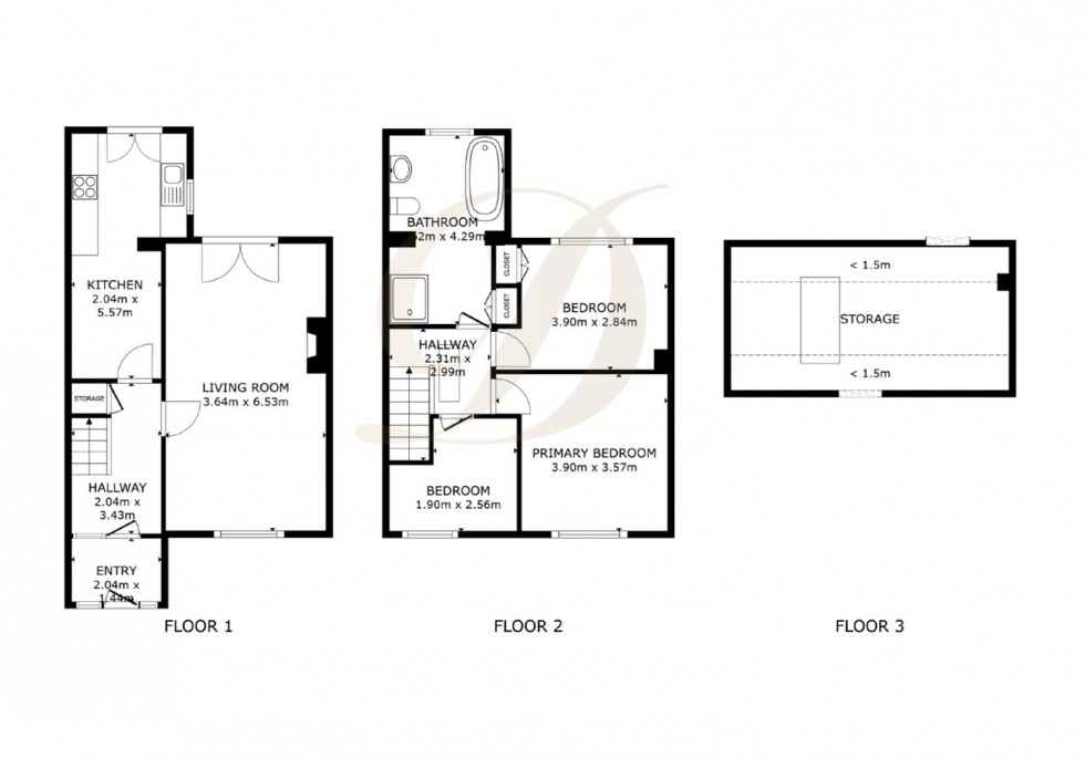 Floorplan for Pennine Drive, St Helens, WA9 2BN