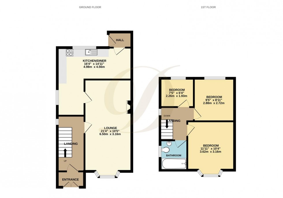 Floorplan for Woodlands Road, St. Helens, WA11 9AQ