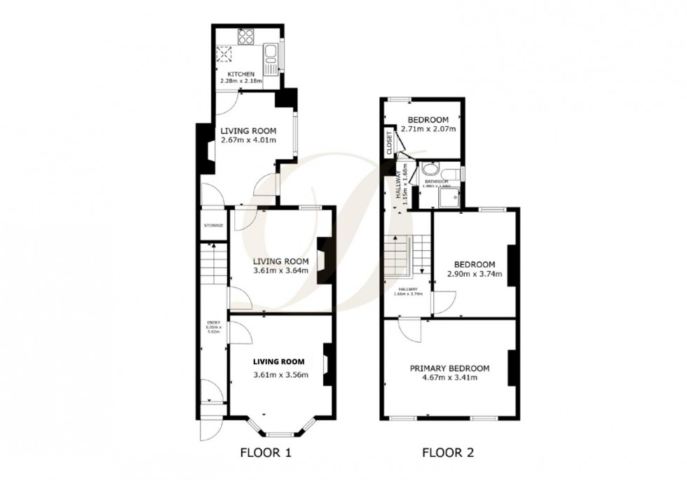 Floorplan for Railway Terrace, Southport