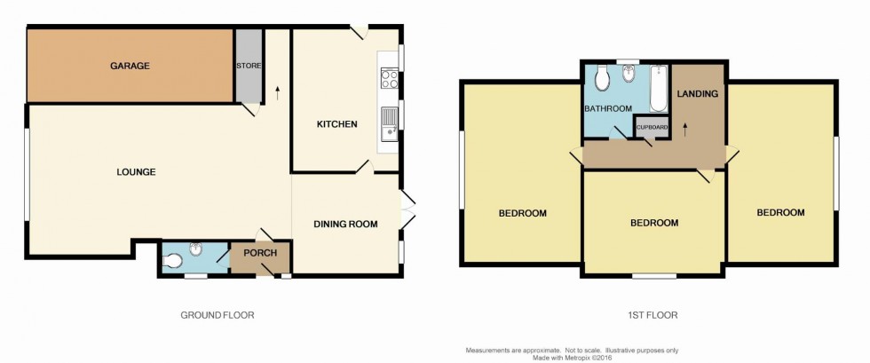Floorplan for The Avenue, Rainford, WA11 8DR