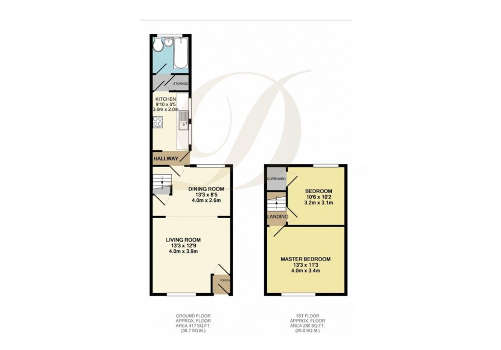 Floorplan for Exeter Street, St Helens, WA10 4HR