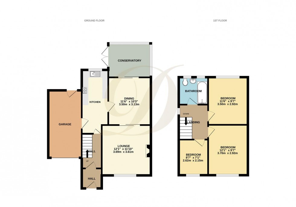 Floorplan for Broadgate Avenue, St Helens, WA9 5AJ