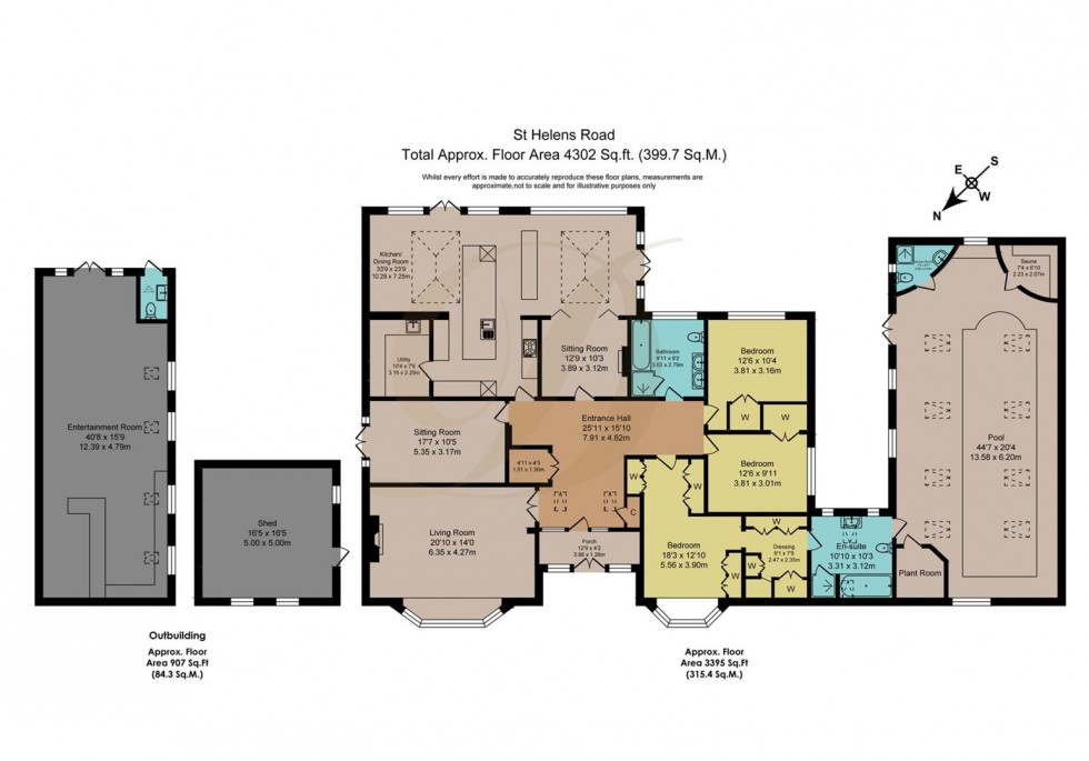 Floorplan for St. Helens Road, Rainford, St. Helens, WA11 7QX