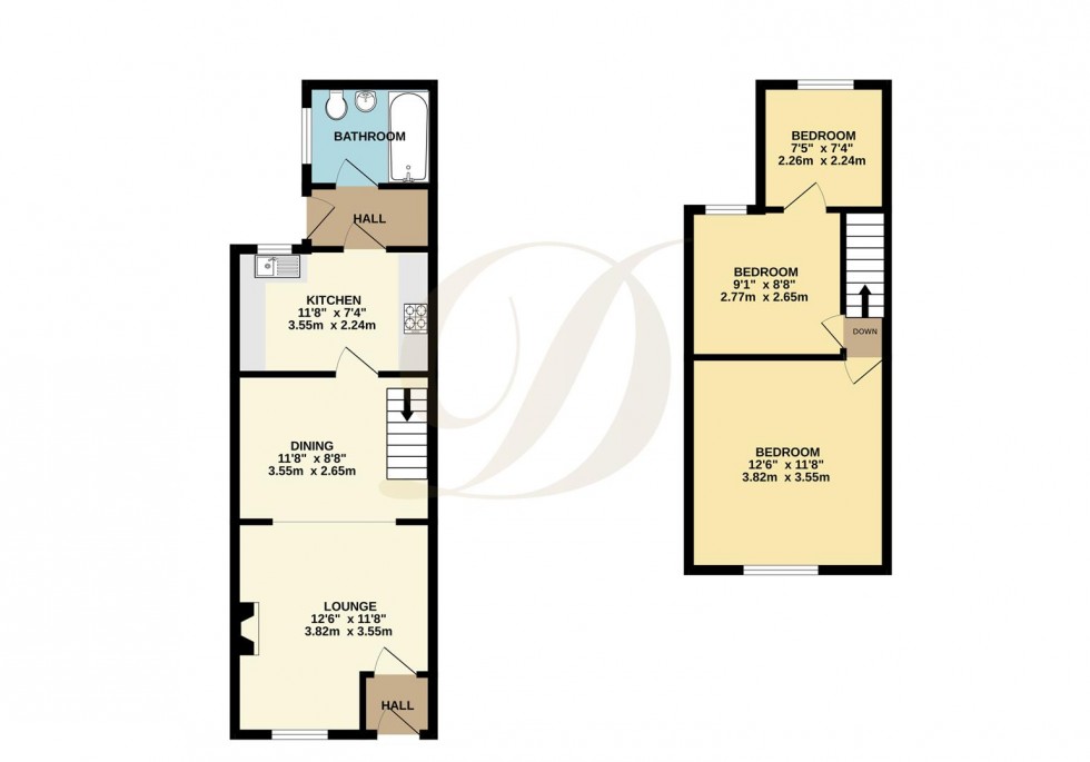 Floorplan for Devon Street, St Helens, WA10 4HU