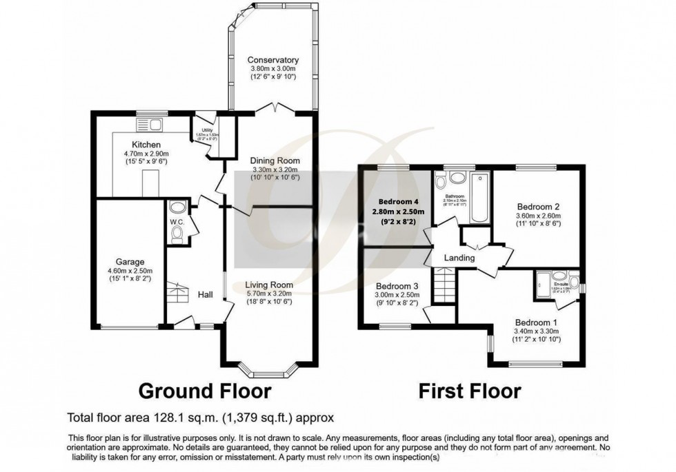 Floorplan for Bexhill Gardens, St Helens, WA9 5FQ