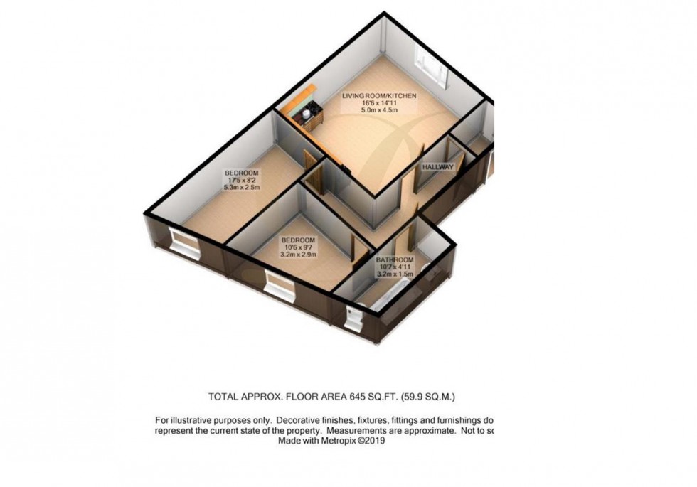 Floorplan for North Road, Cowley Hill, WA10 2