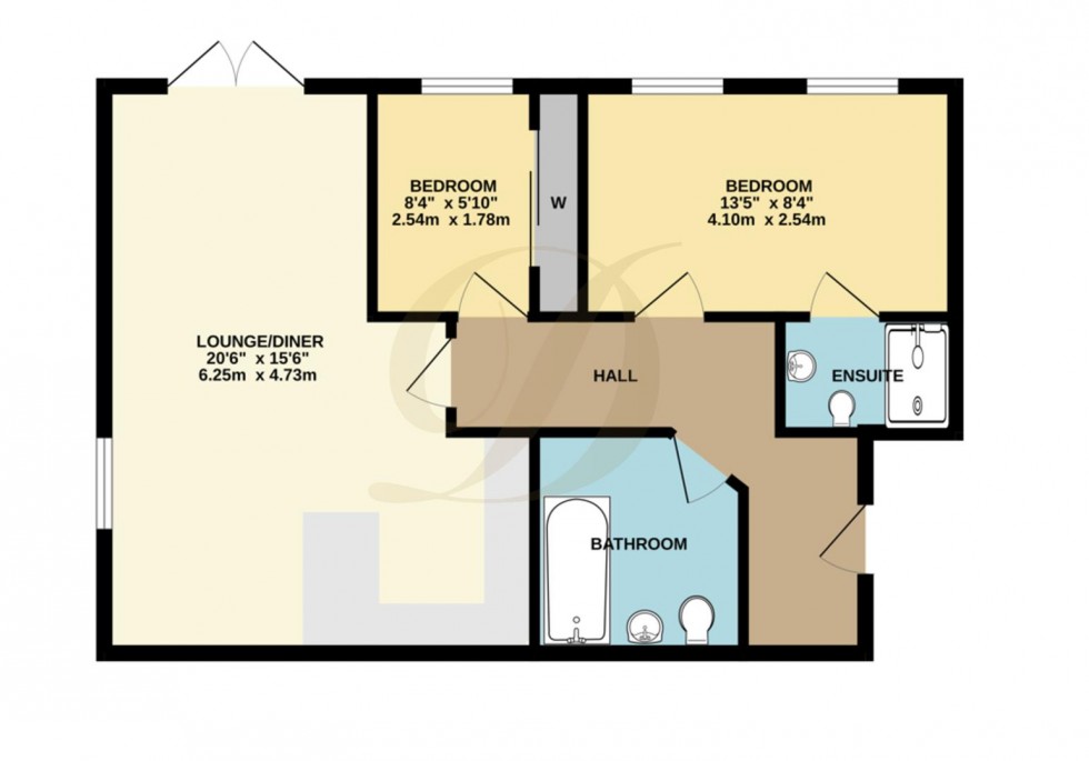 Floorplan for Cunningham Court, Eccleston, St Helens, WA10 4GA