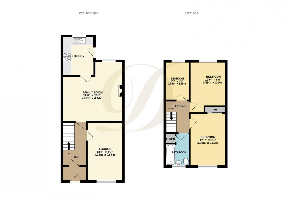 Floorplan for Renfrew Avenue, St Helens, WA11 9RW