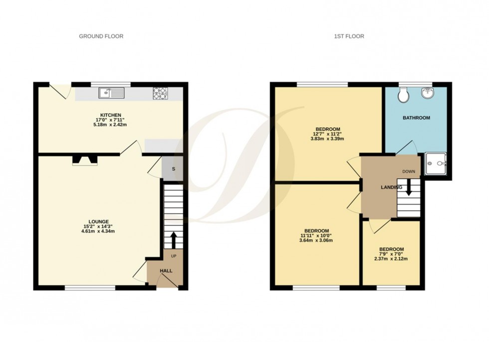 Floorplan for Eden Avenue, Rainford, St Helens, WA11 8HT