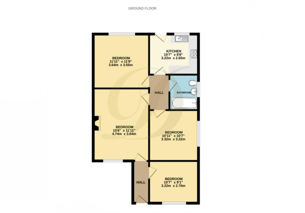 Floorplan for Stuart Crescent, Billinge, Wigan