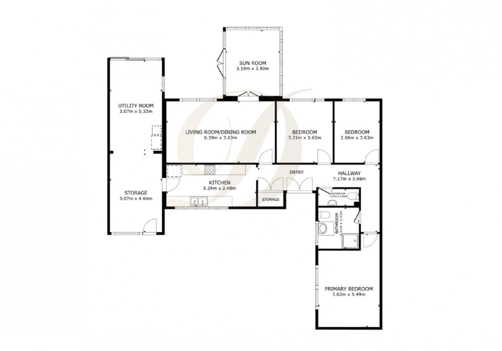 Floorplan for Eccleston Gardens, St Helens, WA10 3BN