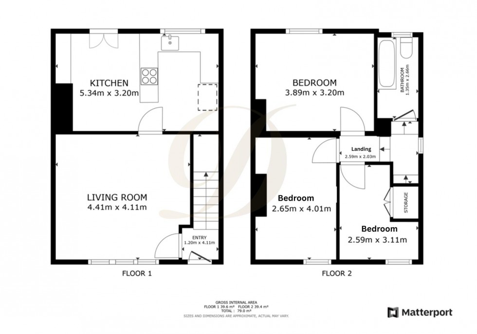 Floorplan for Richmond Avenue, Haydock, St Helens, WA11 0HB