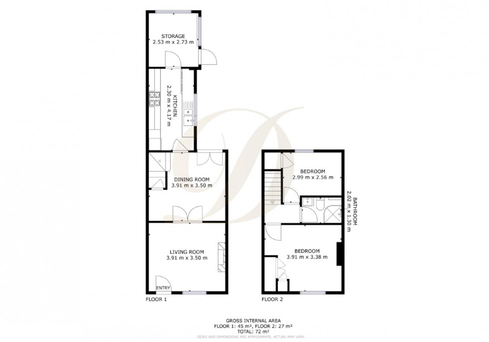 Floorplan for Stafford Road, St Helens, WA10 3JH