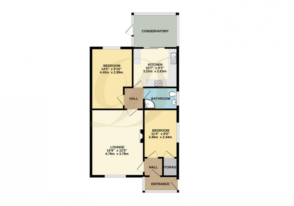 Floorplan for Duxbury Close, Rainford, WA11 8JU