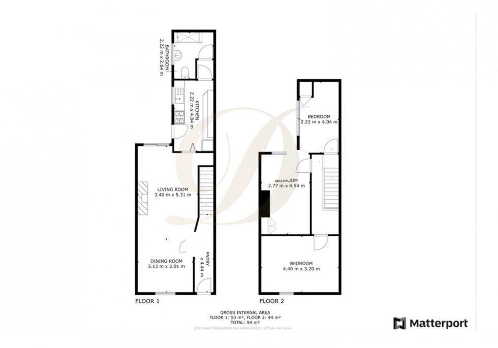 Floorplan for West End Road, Haydock, St Helens, WA11 0AY