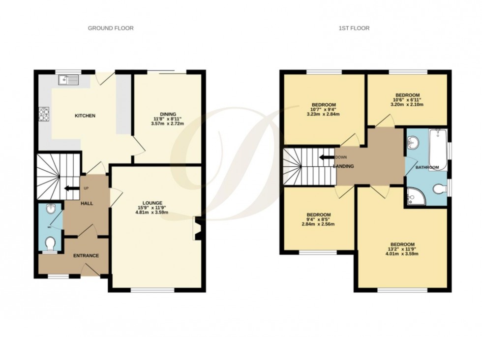 Floorplan for Tudor Close, Rainford, WA11 8SD