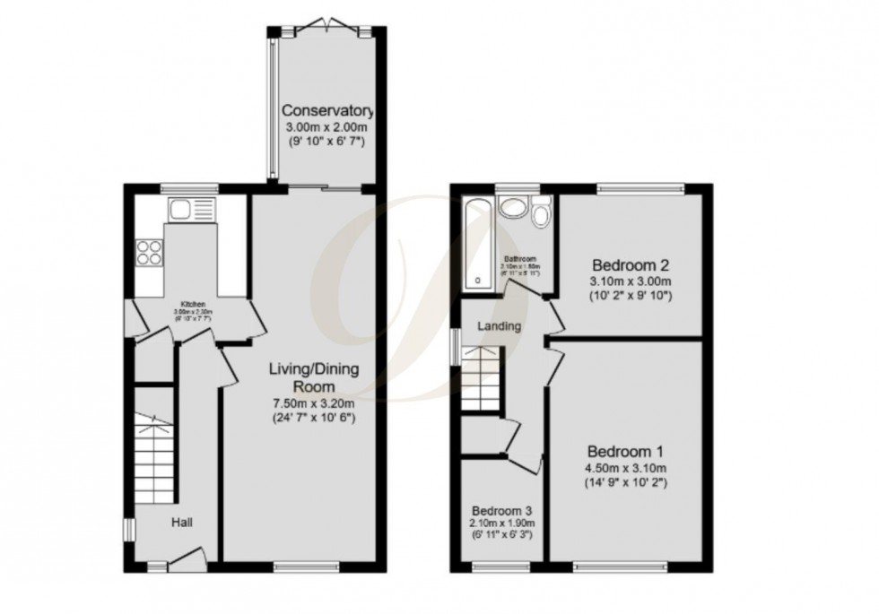 Floorplan for Brookside Way, Haydock, St Helens, WA11 0BP