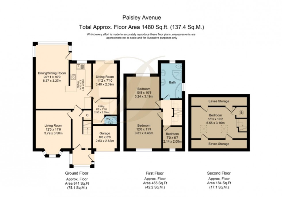Floorplan for Paisley Avenue, St Helens, WA11 9QP
