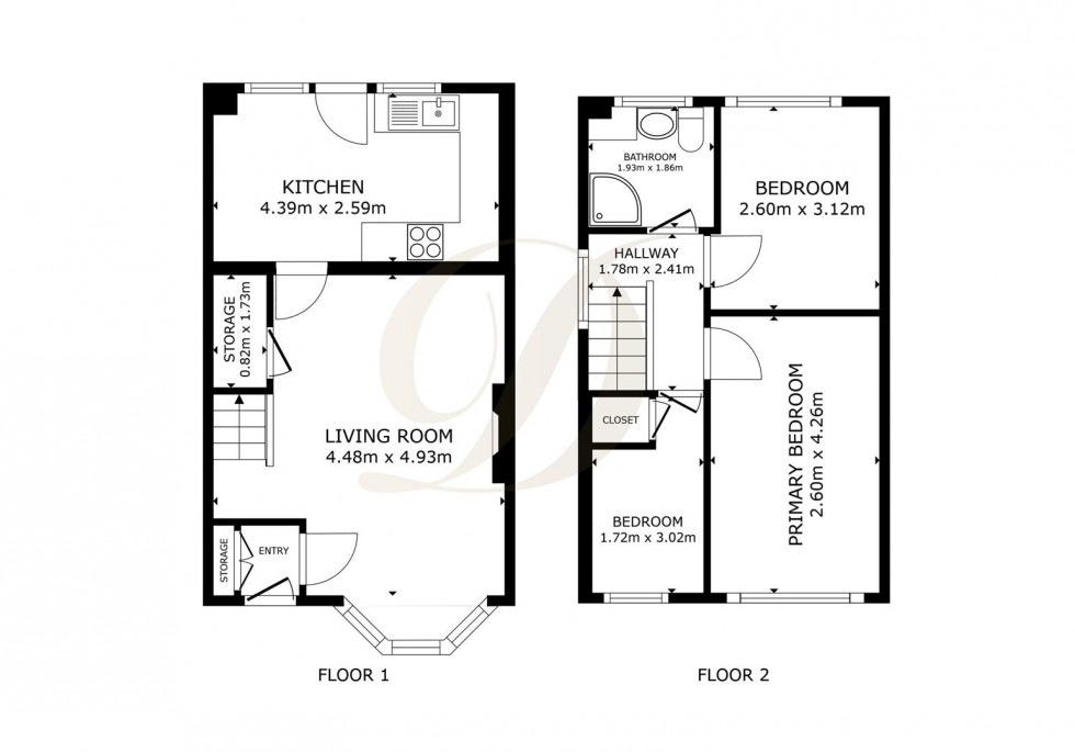 Floorplan for Truro Close, St Helens, WA11 9EL