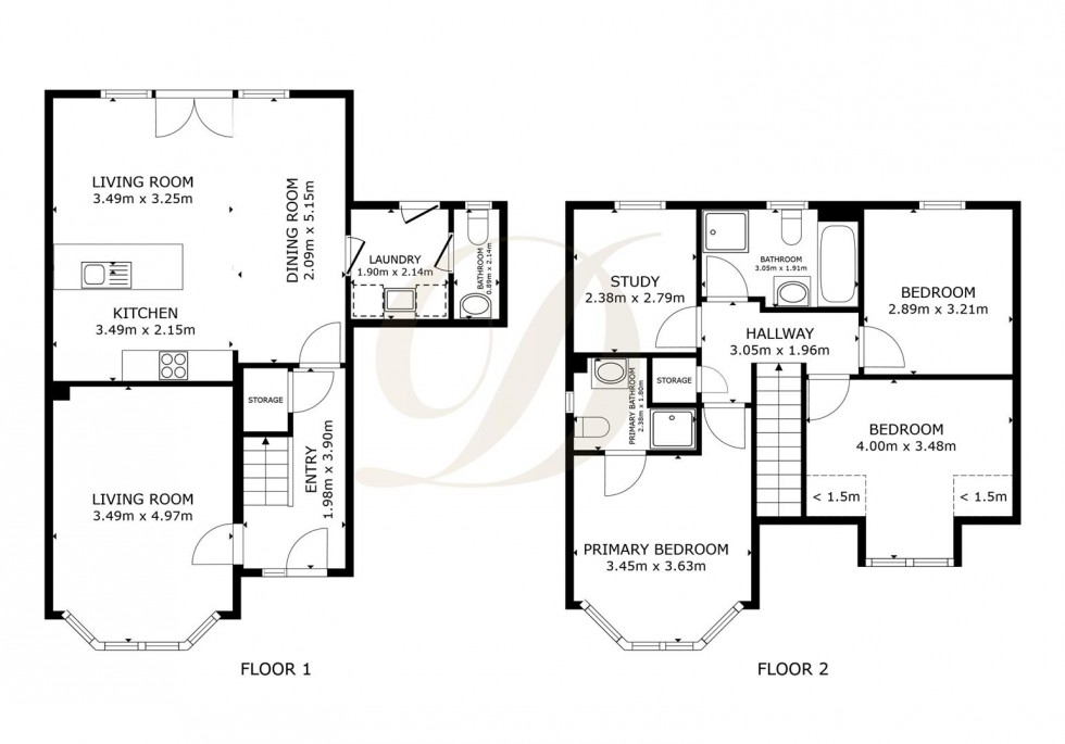 Floorplan for Cherwell Avenue, Sutton Leach, St. Helens