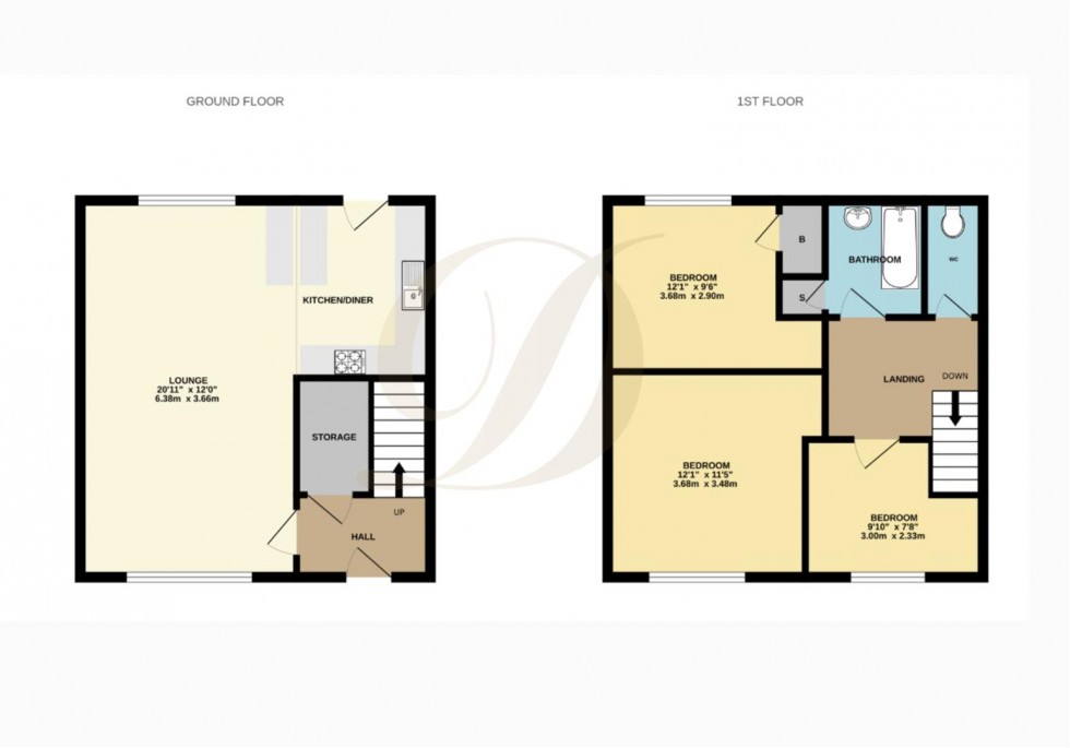 Floorplan for Frodsham Drive, St. Helens