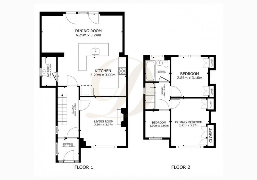 Floorplan for St Georges Avenue, Windle, WA10 6EU