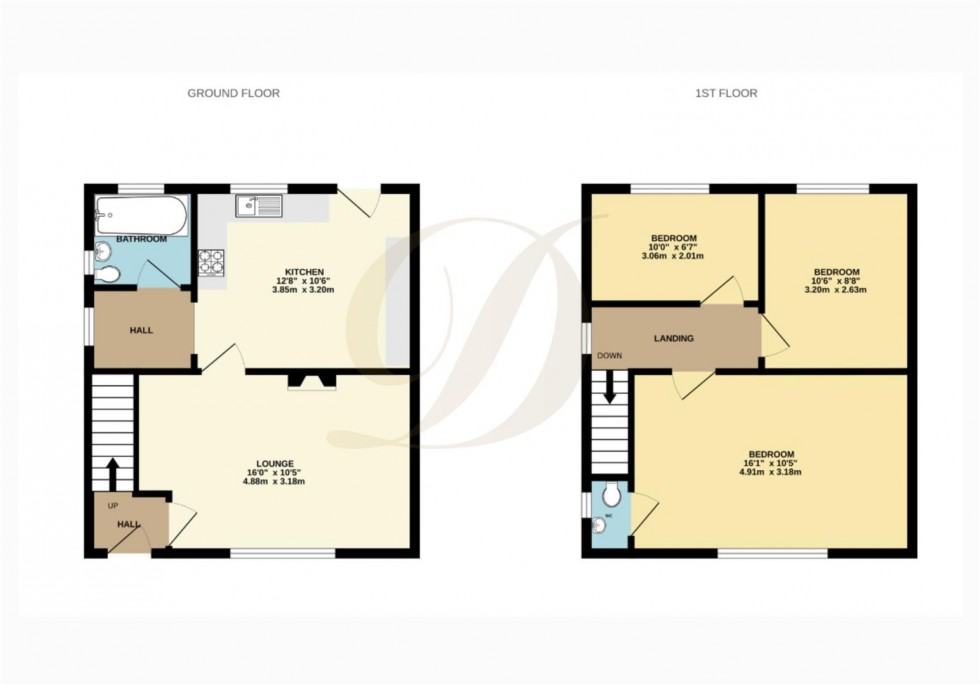 Floorplan for Leslie Road, St Helens