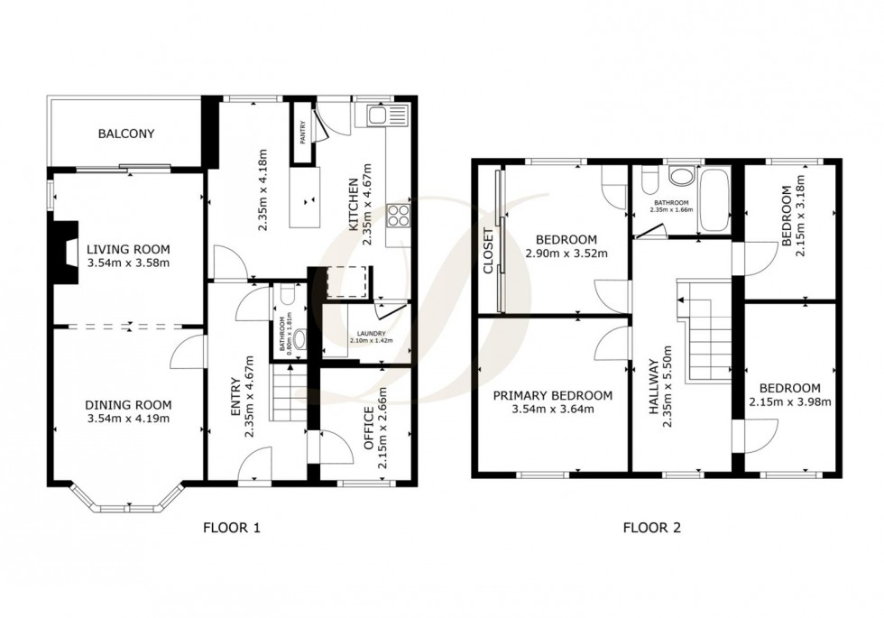 Floorplan for Newton Road, Billinge, WN5 7