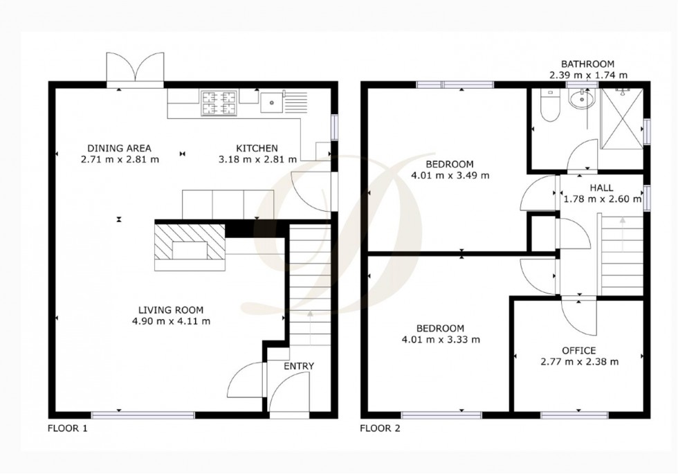 Floorplan for Oak Avenue, Haydock, St Helens, WA11 0PJ