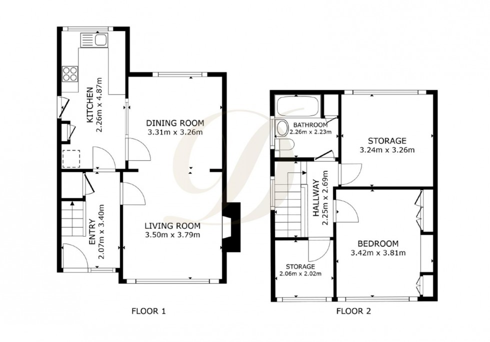 Floorplan for Huncote Avenue, Laffak, St Helens, WA11 9HN