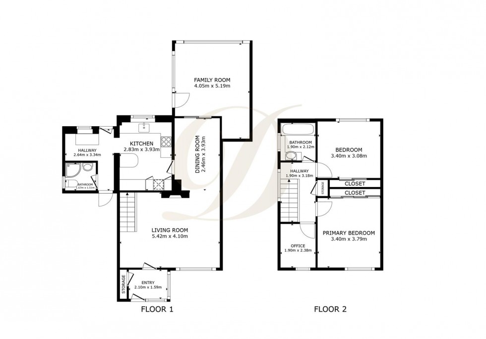 Floorplan for Heyes Avenue, Rainford, St. Helens