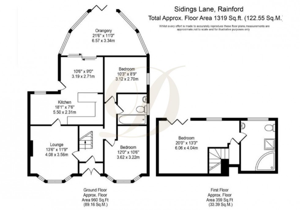Floorplan for Siding Lane, Rainford, St. Helens