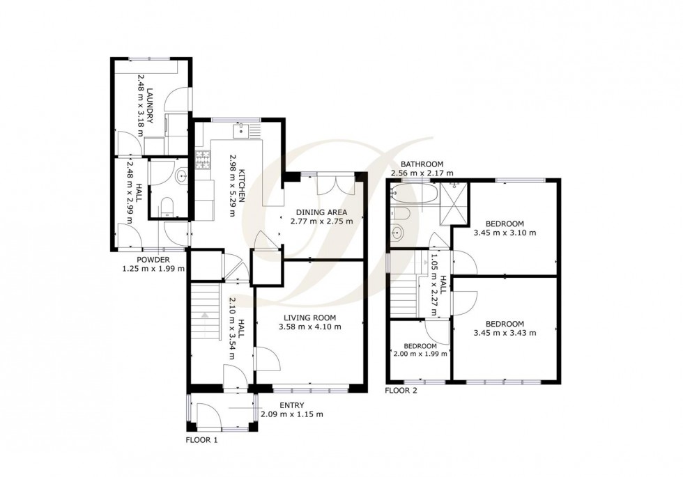 Floorplan for Beech Gardens, Rainford, St Helens