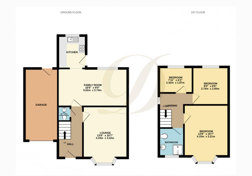 Floorplan for Hillside Close, Billinge, Wigan, WN5 7PJ