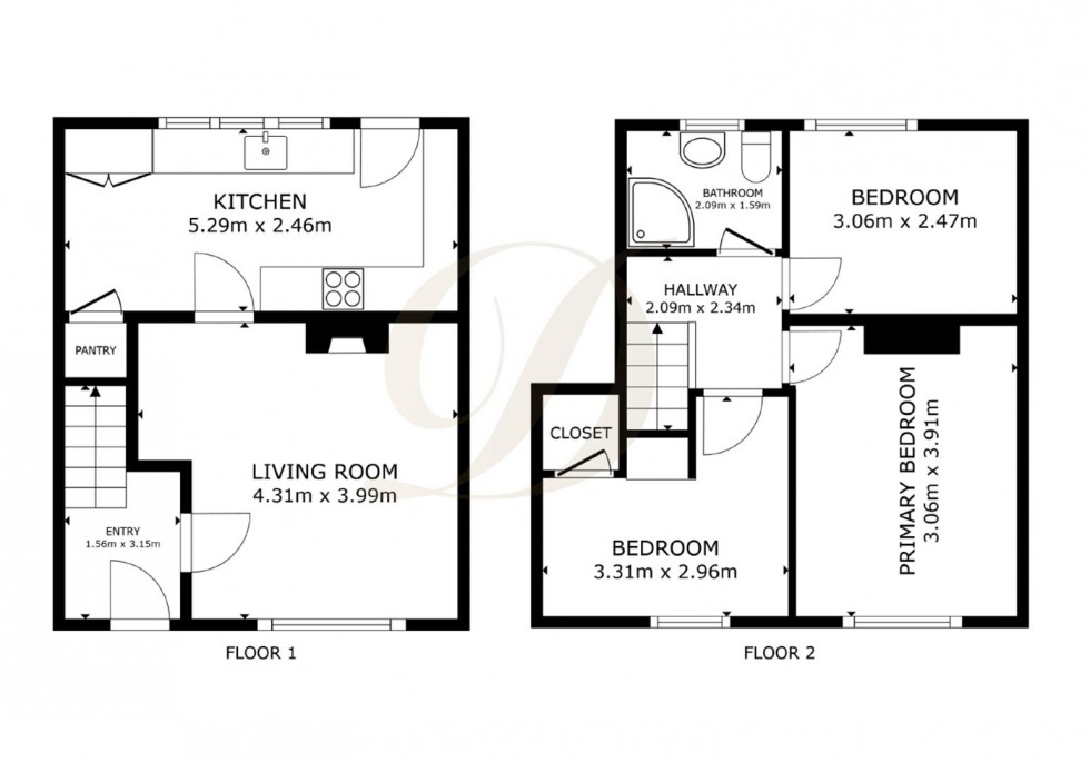 Floorplan for Leyland Road, Rainford, St Helens, WA11 8HF
