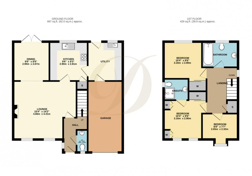 Floorplan for Melville Close, West Park, St Helens, WA10 4EU