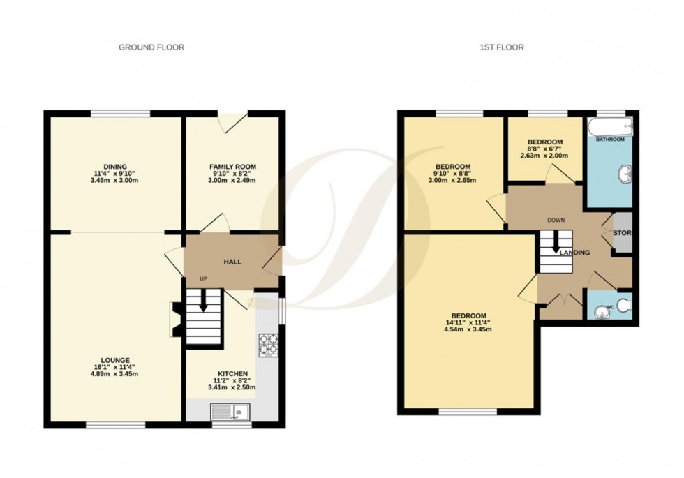 Floorplan for Falkland Drive, Ashton-In-Makerfield, Wigan