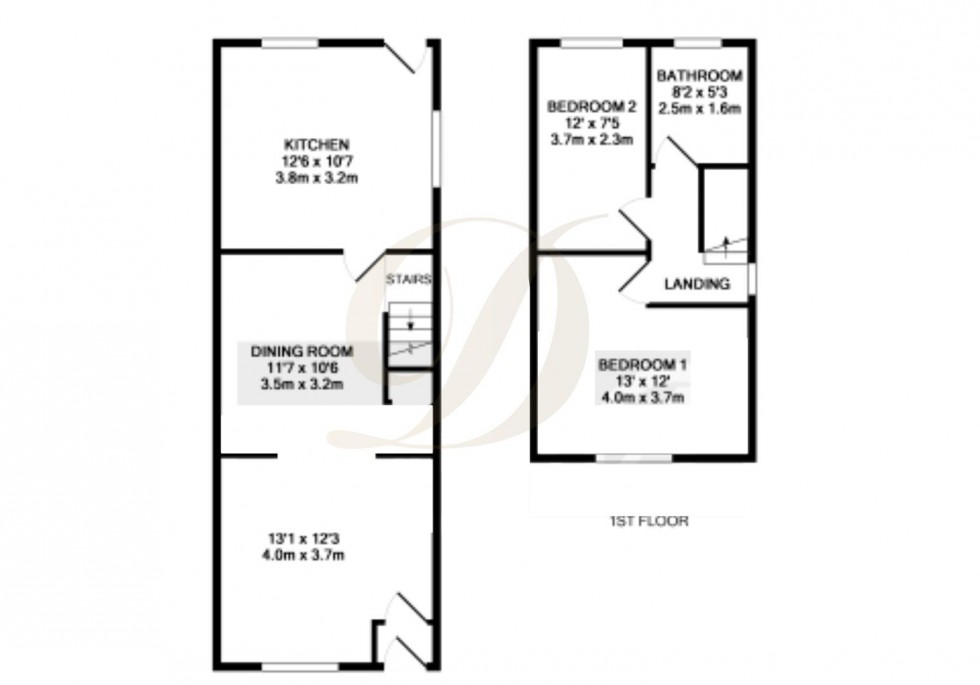 Floorplan for Mendip Grove, St Helens
